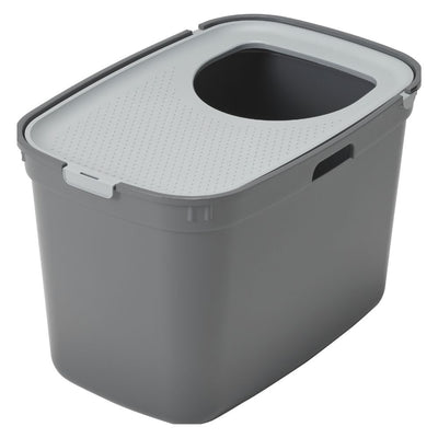 Top Entry Litter Box, Moderna Top Cat, Cool Grey