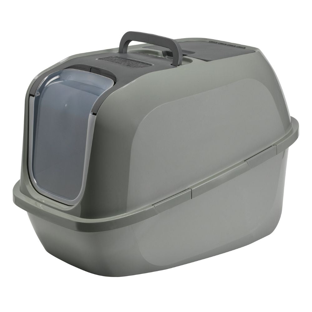 Moderna Mega Deluxe Cat Litter Box, Olive Green