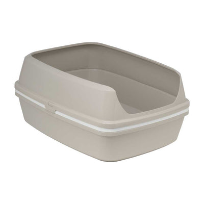 Scoop Free Cat Litter Box, Moderna Lift-to-Sift Grey, Large