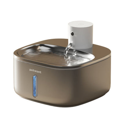 Cordless Sensor Pet Water Fountain, Stainless Steel