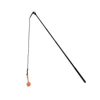 Retractable Dog Flirt Pole with Rope Ball Toy