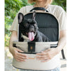 Ibiyaya Panorama Zipper-Free Small Pet Travel Carrier, Buttermilk