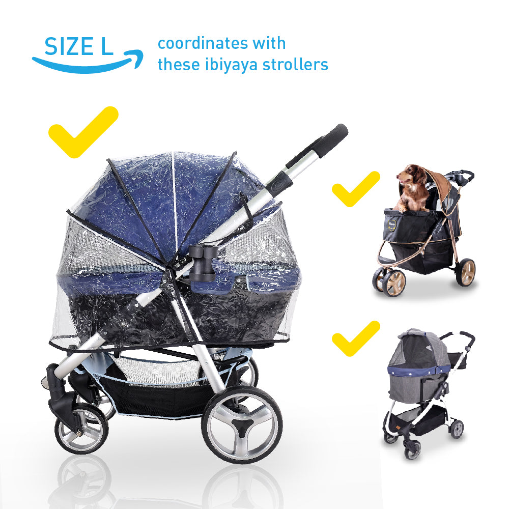 Pet stroller 2024 rain cover