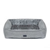 Dog Lounger Bed, Artic Faux Fur