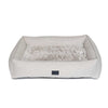 Orthopedic Dog Lounger Bed, Aspen Faux Fur