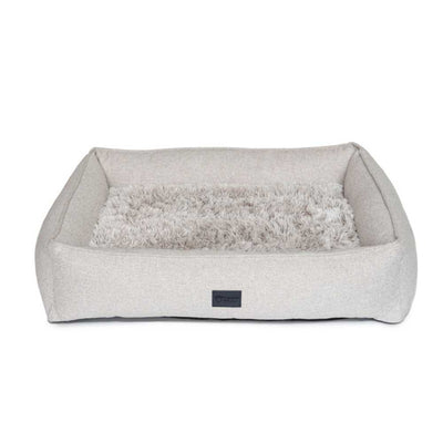 Orthopedic Dog Lounger Bed, Aspen Faux Fur