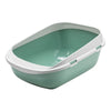 Moderna Mega Step Cat Litter Tray, Open Cat Toilet, Soft Green