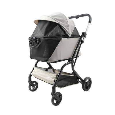 Ibiyaya InstaCollapse Detachable Dog Stroller, Taupe