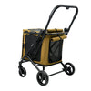 Ibiyaya BigBuddy Pet Stroller and Crate Combo, Camel