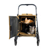 Ibiyaya BigBuddy Pet Stroller and Crate Combo, Camel