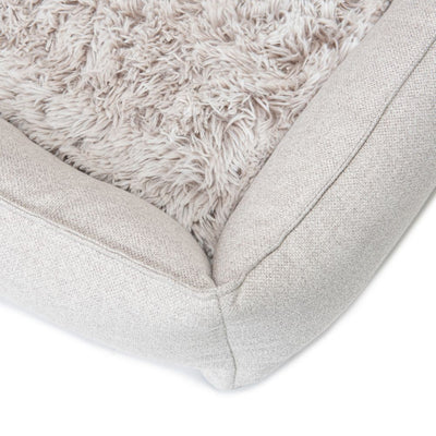 Dog Lounger Bed, Aspen Faux Fur