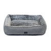 Orthopedic Dog Lounger Bed, Artic Faux Fur