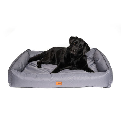 Ripstop Dog Lounger Bed, Steel Grey