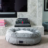 Harley Dog Bed, Harlow Grey & Artic Faux Fur