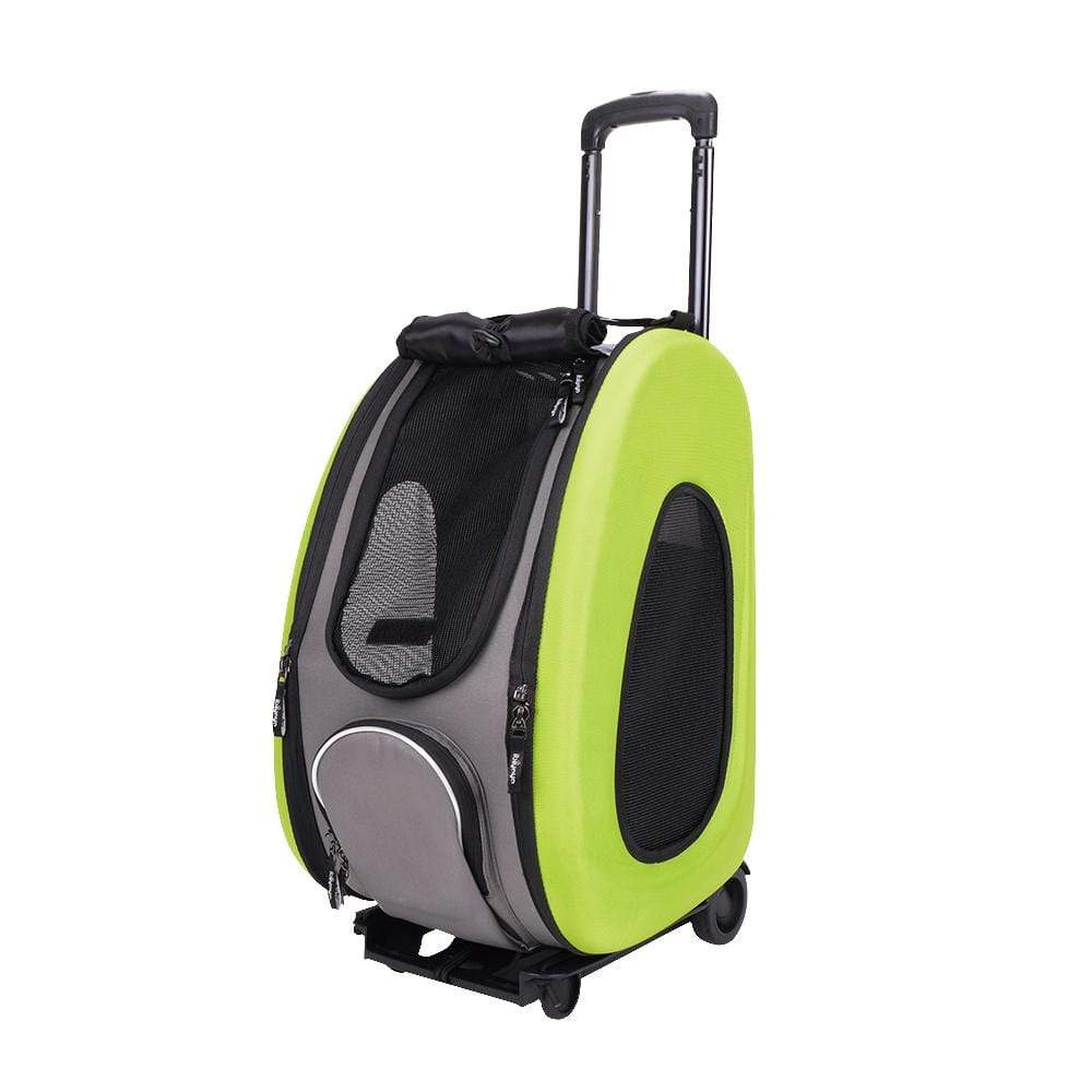 Ibiyaya EVA 4 in 1 Combo Pet Carrier on Wheels Apple Green