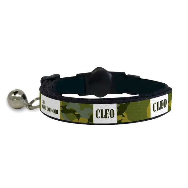 Camouflage store cat collar