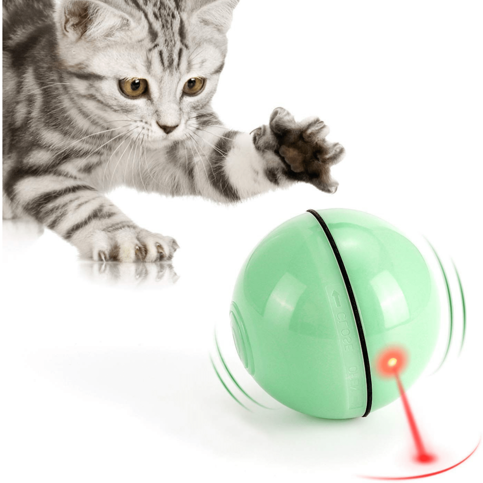 Pet's Interactive Cat Toys Ball,Wloom Cat Ball Powered and Self Moving and  Automatic Rolling Ball for Indoor Playing Stimulate Hunting Instinct for  Your Kitty. (Pink) : Pet Supplies 