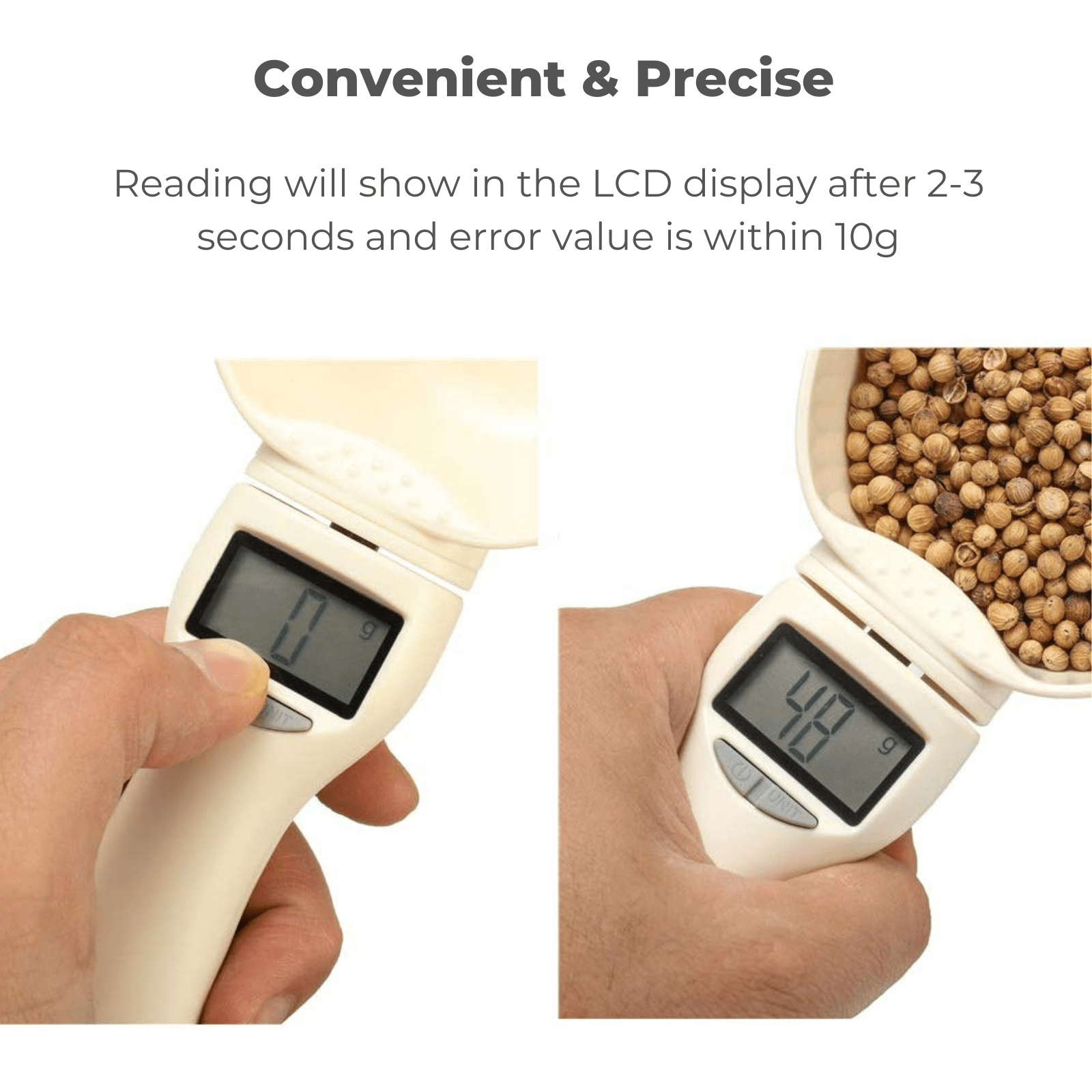 Pet Food Measuring Scoop With Digital Scales – Dolor Sarcinas