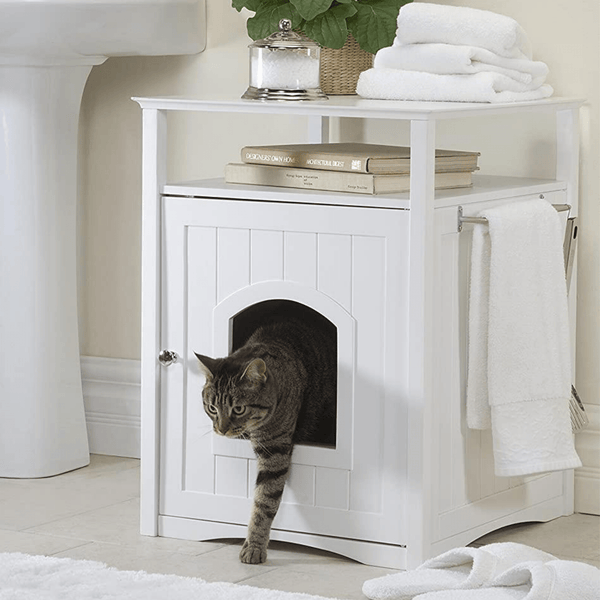 Kitty litter cabinet best sale