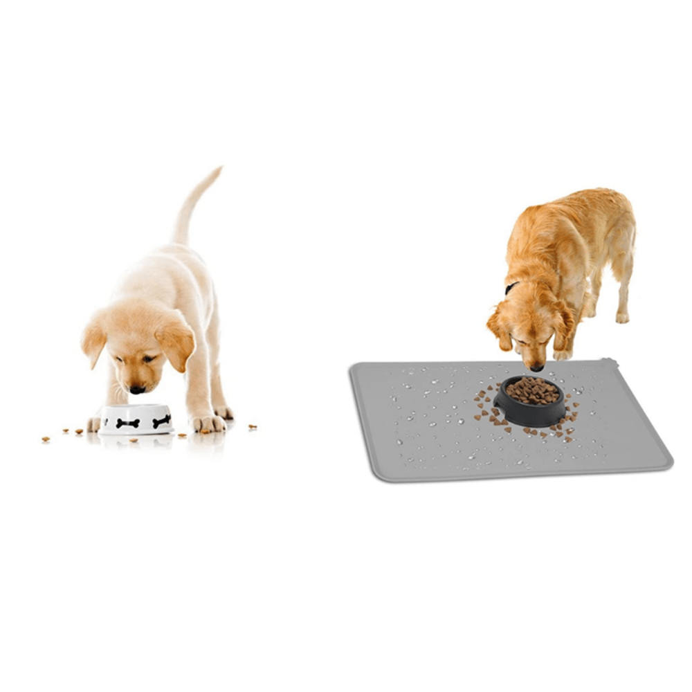 Silicone Pet Feeding Mat Grey Modern Pets