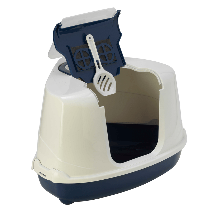 Moderna Flip Cat Corner Enclosed Cat Litter Box, 3 Colours - Modern Pets