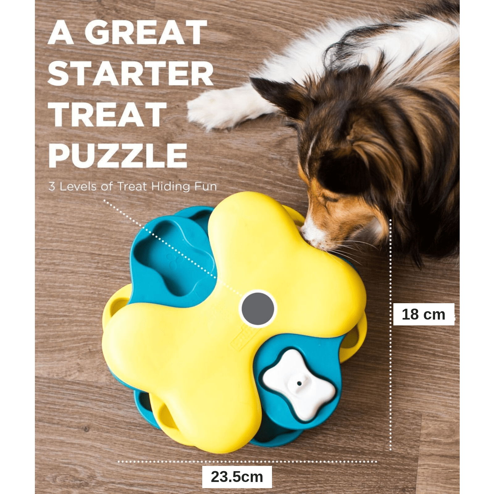 Nina Ottosson Dog Puzzle Toy Interactive Treat Dispenser Dog